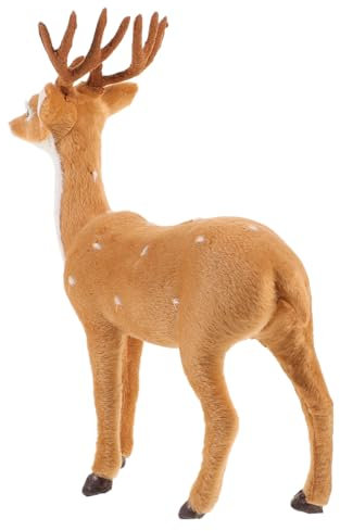 IMIKEYA Simulated Elk Ornaments Plastic Desktop Elk Statue Bedroom Reindeer Decors for Office Cabinets Decors