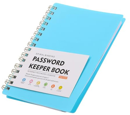 Gadpiparty Passwortbuch Mit Alphabetischen Registern Passwörter Aufzeichnen Login-Buch Für Website-adressen Spiralbindung Für Einfachen Gebrauch Passwort-Manager Organizer