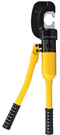 Crimpadora hidráulica de terminales de cable, herramienta manual con molde cromado (10-400 mm²), alicates de crimpeado para cobre y aluminio, válvula de retorno de aceite y fácil de transportar.