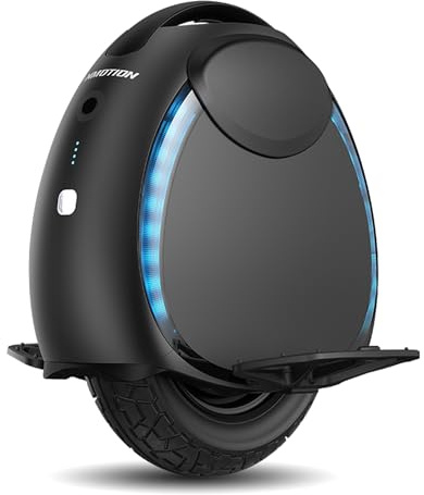 Inmotion Gyroroue Electrique V6, Adulte, Noir, Moteur 500W, Autonomie jusqu'à 30km, Vitesse bridée 25km/h, Pneu Tubeless 14, Noire