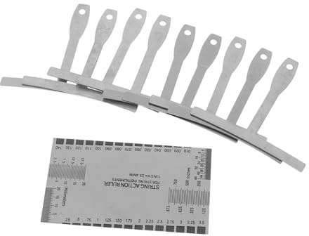 SUPVOX Regla de Medición para Guitarra Profesional de Hierro, Medidor de Acción de Cuerda y Radio, para Reparación de Guitarras