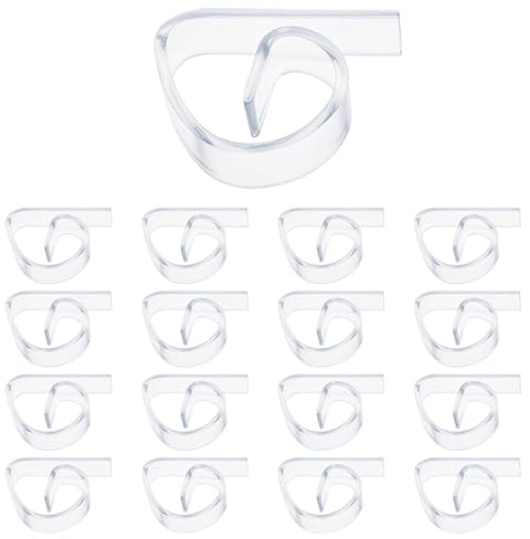 VVQWCY 24 Stück Tischdeckenklammern Outdoor, Transparente Tischtuchklammern für Weihnachten Hochzeit Picknick