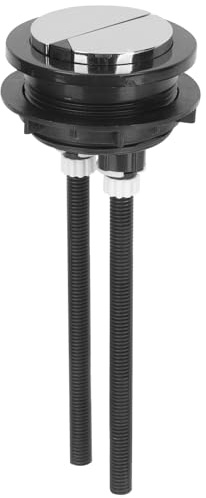 SAFIGLE Botón Pulsador de Doble Descarga para Cisterna de Inodoro Negro