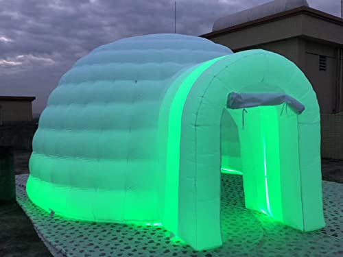 Aufblasbares Kuppelzelt mit LED-Lichtern für den Außenbereich, Party, Hochzeit, Event, Unterschlupf