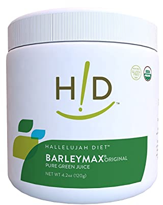 Hallelujah Diet Organic BarleyMax - Barley and Alfalfa Grass Juice Powder, Original, 4.2oz (30 Day Supply)