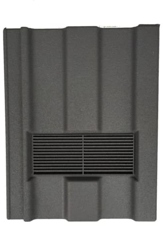 Beddoes Products Roof Tile Vent for Marley Ludlow Major with Flexi Pipe Adaptor (Grey - Sanded)