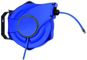 RIEGLER 152310-259/5100-1 Schlauchaufroller, Druckluft, PU-Schl. ø 12x8, R 1/4 AG, 17 m, 1Stk