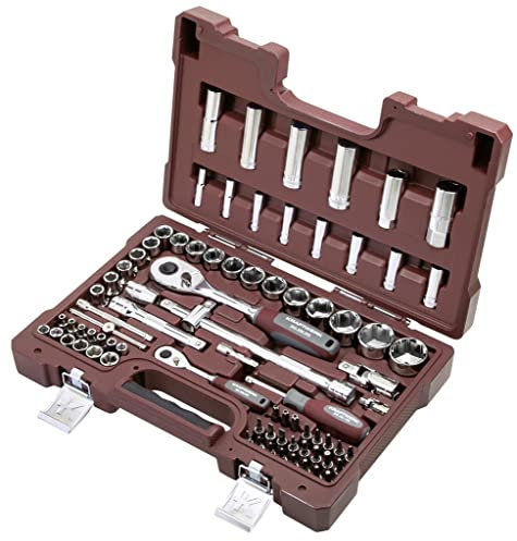 Kraftwerk Coffret de douille pro-line 1/4 et 1/2 kraftwerk - 80 pièces - 204.203.600