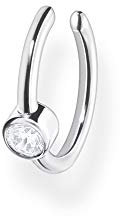 Thomas Sabo Einzel Ohrklemme weißer Stein silber 925 Sterling Silber EC0018-051-14
