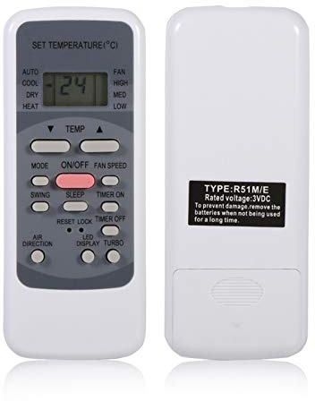 Goshyda Control Remoto R51M/E para , Controlador Universal de Repuesto de Control Remoto de CA para Serie R51 R51/E R51/CE R51M/CE R51D/E R51M/BGE R51M/BGE