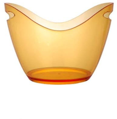 Seaux de glace transparents blanches acryliques Conteneur de glace Champagne Seau à glace avec poignée Bar KTV Fournitures KTV Fournitures à vin rouge Seau de fête de bière (Color : Transparent)