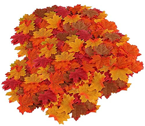 Tomedeks 200 pezzi foglie finte Autunnali, Decorazioni per la casa