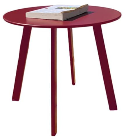 Petite Table D'appoint Table Ronde En Métal Table D'appoint Léger Résistant Aux Intempéries Table D'appoint Pour Le Salon Table D'appoint Table D'extérieur En Acier Patio Cour Jardin Bal(Size:45x45cm)