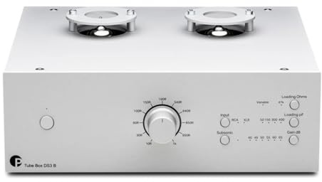 Pro-Ject Tube Box DS3 B Double Mono True Balanced Préamplificateur phono à tubes Argenté