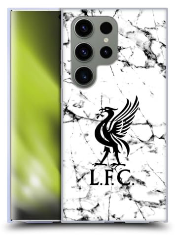 Head Case Designs Offizielle Liverpool Football Club Liver Bird Schwarz Marmor Gel Handyhülle Hülle [Militärischer Schutzgrad] Kompatibel mit Samsung Galaxy S24 Ultra 5G