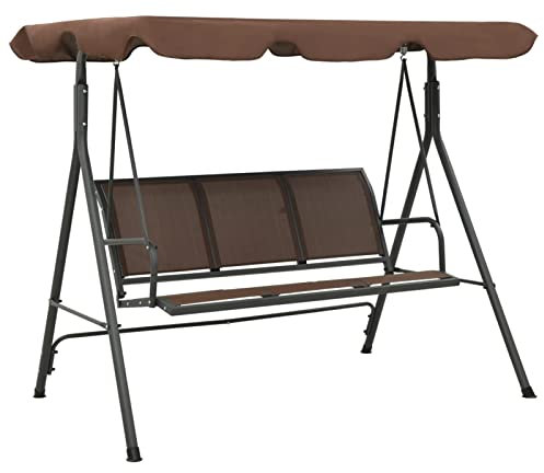Homgoday Gartenmöbel Schaukelbank mit Coffee Baldachin, Dekoration für Möbel, Innen- und Außenmöbel für Wohnzimmer Büro Modell 41422