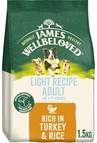James Wellbeloved Dog Adult Hypoallergenic Dry Food Light Turkey and Rice 1.5 kg