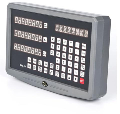 Lettura digitale, Kit di lettura digitale DRO for tornio e fresatrice a 3 assi, compatibile con encoder a lineare,Funzionamento semplice