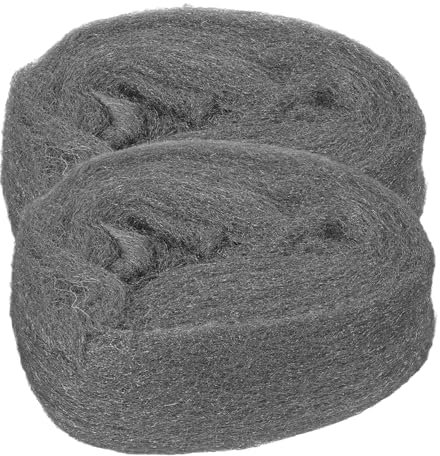 iplusmile 2pcs Coarse Steel Wool Cleaning Pads for Buffing Removal and Polishing Surfaces Versatile Wire Wool Fabric for Skill Levels Easy to Cut and Use