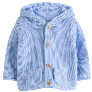 NEXT Bambini Cardigan in Maglia per Neonati Blu 3 Mesi