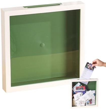 Liakyunf Shadow Box con Ranura Integrada - Marco de Fotos,Expositor De Recuerdos con Marco Transparente para Hogar Sala Apartamento Playa Concierto Boda ,Decoración para Salón Apartamento Vacaciones