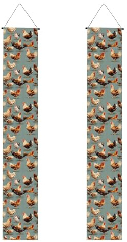 Hühner-Druck, Veranda-Banner, Outdoor-Banner, Thanksgiving-Dekorationen, für alle Feiern