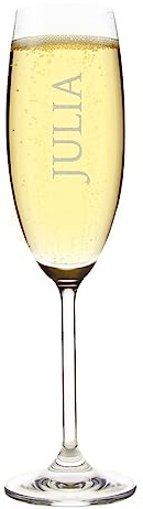 Herz & Heim® Sektglas (Bohemia) mit Namen Gravur Gratis