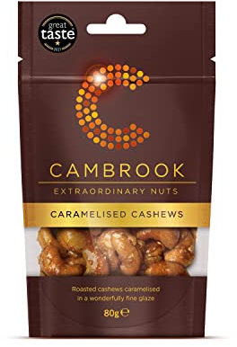 Cambrook - Caramelised Cashews, 80g Bag