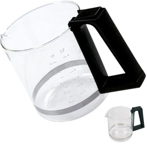 Krups Kaffeekanne für Espressokocher, Glas, 1 Liter, Transparent, Klassisch