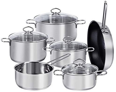 Kopf 125389 Batería de cocina Merkur, 6 piezas, acero inoxidable