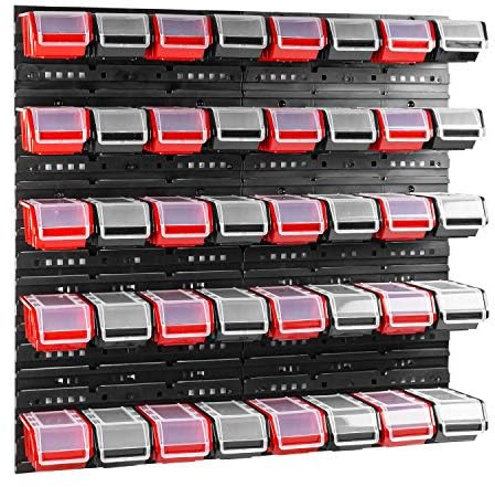 Lot de 40 boites de rangement empilables en plastique 80 x 80 cm