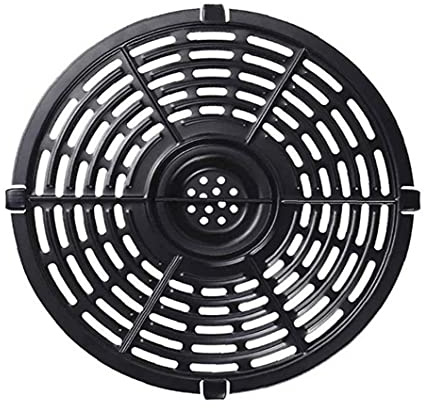 Air Fryer Rack Crisper Plate Replacement Grill Fry Pan Non-Stick with Handle Accessories Dishwasher Safe 22cm Air Fryer