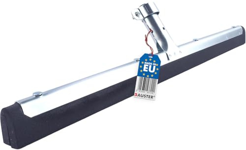 BAUSTER® Wasserschieber mit doppelter Gummilippe 600 mm Großflächenwischer Bodenabzieher Dusche Fensterabzieher Abzieher Boden Dusche Wasser Wischer