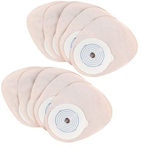 Yunxwd Sacchetti Per Colostomia, 10 pezzi/confezione Sistema in un unico pezzo Borsa per stomia Sacchetti medici drenabili Borsa per colostomia Supporti per stomia