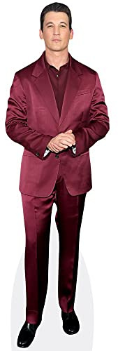 Miles Teller (Burgundy Suit) Pappaufsteller mini