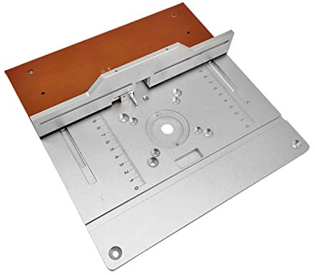 KuTeK Set mit 2 Frästisch-Einlegeplatten, Aluminiumlegierung, Holzfräsen, Flip-Board, Schneidemaschine, Gravur, Hilfswerkzeug, Holzbearbeitungsbänke