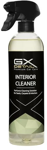 GxDetail Limpia Interiores y Tapicerías para Coche 500 ml. – Elimina Manchas, Suciedad y Olores – Fórmula Potente y Segura para Tela, Cuero y Alfombrillas – Acabado Profesional y Fácil Aplicación