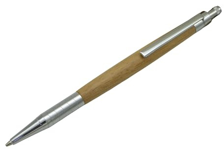 Drechselstube-Hofweller Schreibgerät-Unikat-Druckbleistift, Bleistift 0,7mm, verschiedene Edelhölzer Holz handgedrechselt, SAXA (Nussbaum)