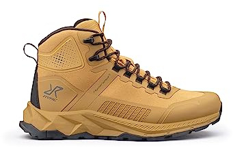 RevolutionRace Herr Phantom Trail Mid Waterproof Hiking Boots, Vattentäta Vandringsskor för Alla Utomhusaktiviteter, Dijon, 43