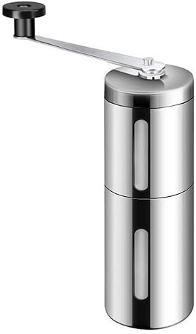 DRMEE Moulin à Sel et Poivre Moulin À Poivre Portatif avec Manivelle, Mini Moulin À Poivre Manuel avec Noyau en Céramique Gadget de Cuisine (Color : Blue,Silver, Size : 7Inch)