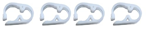 4 Pcs Flow Control Hose Clamp, 6-12mm Plastic Tubing Clips Adjustable Tube Clamp, Shut Off Water Flow Control Tube Clip