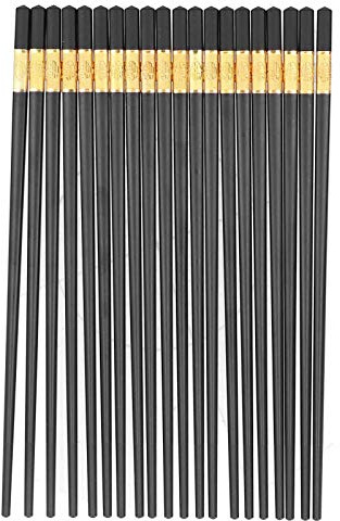 Tyenaza Juego De Palillos, 10 Pares De Palillos De Estilo Chino, Juego De Vajilla Duradero Y Seguro, Regalo para Hotel Familiar