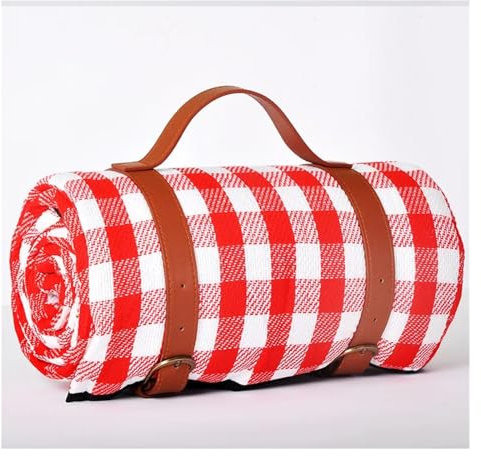 GSJNHY Picknickdecke Wasserdicht wasserdichte Outdoor-Picknick-Matte, Camping-Strandmatte, bunt, kariert, gestreift, rechteckig, Schlafdecke, Pad, Wohnzimmer-Teppich(Color:Style 2,Size:200x200cm)
