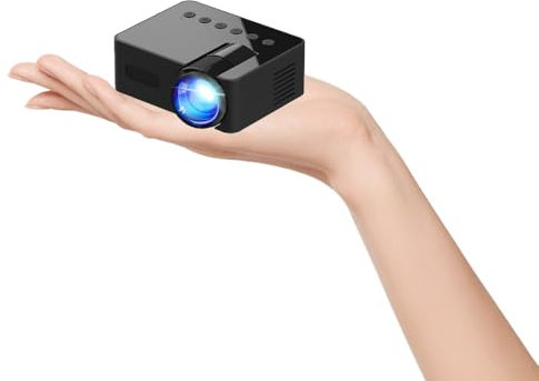BSLVWG Mini Portable Phone Projector - 1080P Full HD, 4G WiFi, Home Theater & Outdoor Movies, Compatible with Smartphone, USB, Tablet, Laptop, Android, iOS
