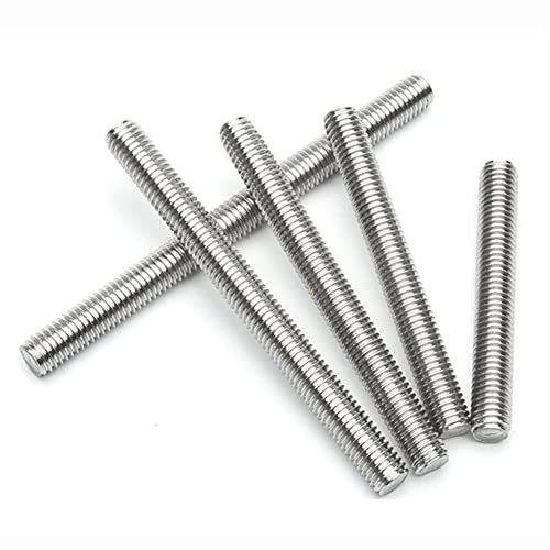 GewindestangeGewindestange, Gewindestange aus Edelstahl 304 M12 Vollgewinde for Ankerbolzen Klemmbügel Perlenpfahl5 Stück Länge 30 mm-50 mm, M12 * 40 mm(M12*45mm)