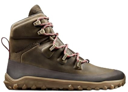 VIVOBAREFOOT Tracker Leather AT Mens Barefoot Hiking Boots | Waterproof, Lightweight & Puncture Resistant | All Weather & Terrains | Wide Fit Grounding Shoes