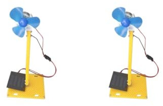Juego de 2 mini aerogeneradores de turbina eólica, kit de enseñanza G
