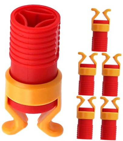 KONTONTY Porta Punte per Viti in Abs 6 Pezzi, Morsetti Porta Viti per Lavorazione Legno, Guida di Perforazione e Avviamento a Vite per Utensili Manuali e Elettrici