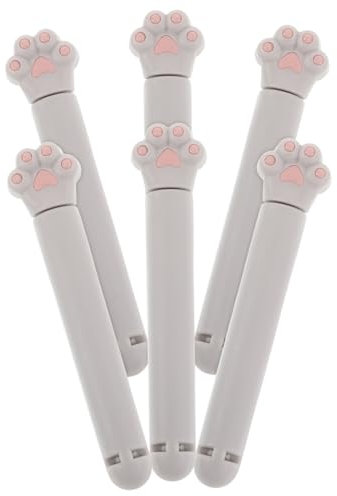 DIYEAH 6pcs Cat Paw Sealing Clips Plastic Kitchen Clips for Bags Gray for Food Storage