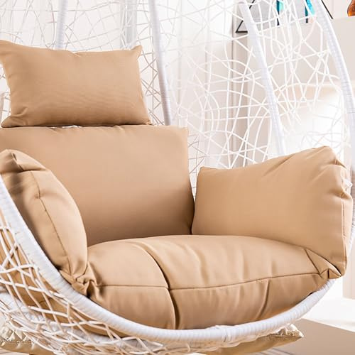 Cuscino per Sedia a Dondolo A Uovo, Cuscino Dondolo Sospeso Impermeabile, Varie Opzioni di Colore,Adatto per Giardini Esterni, Altalene Interne, Divani,D